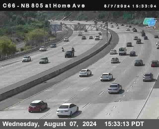 NB 805 at Home Ave (On Ramp)