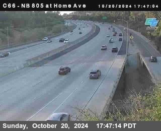 NB 805 at Home Ave (On Ramp)