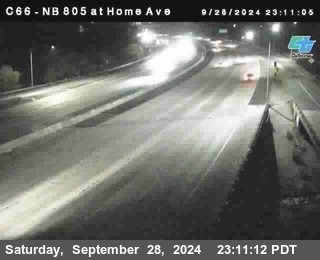 NB 805 at Home Ave (On Ramp)