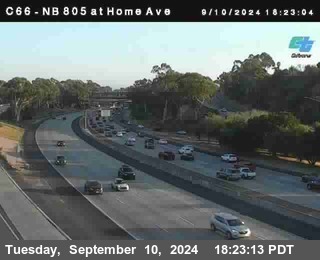 NB 805 at Home Ave (On Ramp)