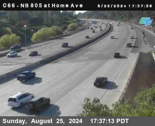 NB 805 at Home Ave (On Ramp)