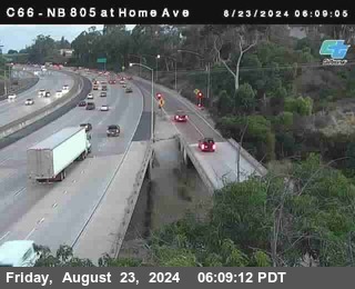 NB 805 at Home Ave (On Ramp)