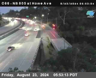 NB 805 at Home Ave (On Ramp)