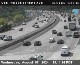 NB 805 at Home Ave (On Ramp)