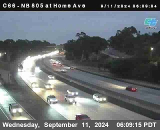 NB 805 at Home Ave (On Ramp)