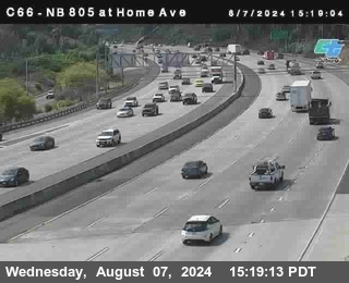 NB 805 at Home Ave (On Ramp)