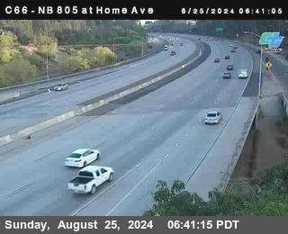 NB 805 at Home Ave (On Ramp)