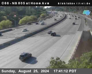 NB 805 at Home Ave (On Ramp)