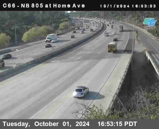 NB 805 at Home Ave (On Ramp)