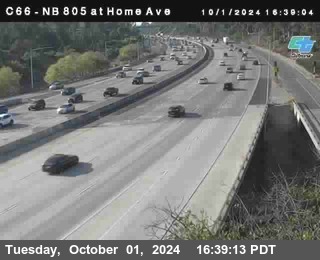 NB 805 at Home Ave (On Ramp)