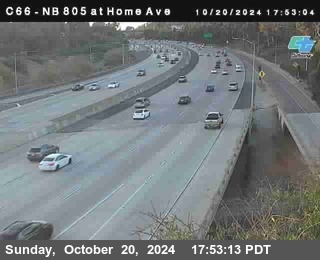 NB 805 at Home Ave (On Ramp)