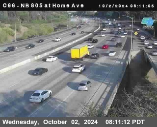 NB 805 at Home Ave (On Ramp)