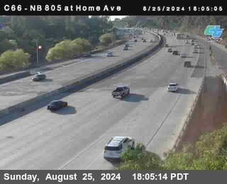 NB 805 at Home Ave (On Ramp)