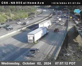 NB 805 at Home Ave (On Ramp)