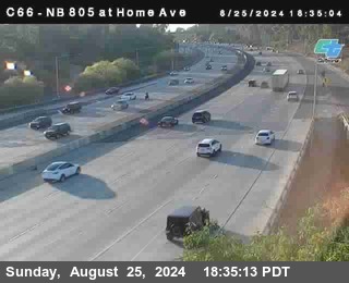 NB 805 at Home Ave (On Ramp)