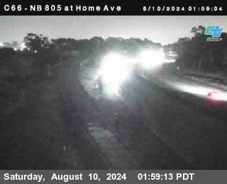 NB 805 at Home Ave (On Ramp)