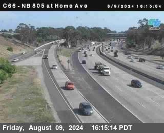 NB 805 at Home Ave (On Ramp)