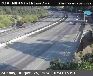 NB 805 at Home Ave (On Ramp)