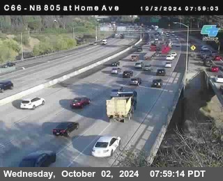 NB 805 at Home Ave (On Ramp)