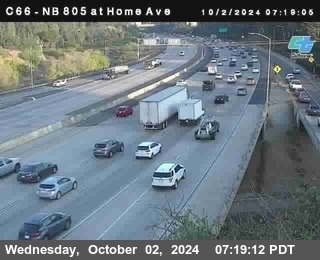 NB 805 at Home Ave (On Ramp)