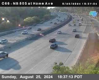 NB 805 at Home Ave (On Ramp)