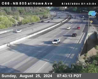 NB 805 at Home Ave (On Ramp)