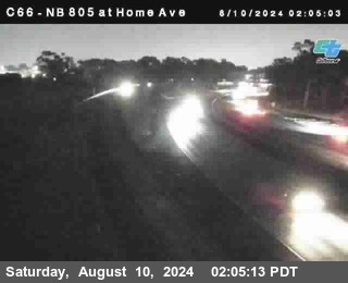 NB 805 at Home Ave (On Ramp)