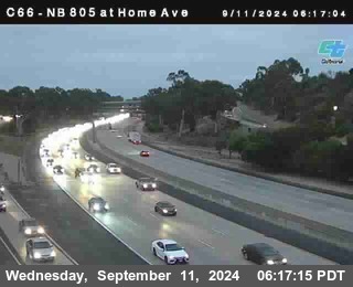 NB 805 at Home Ave (On Ramp)