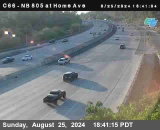 NB 805 at Home Ave (On Ramp)