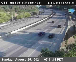 NB 805 at Home Ave (On Ramp)