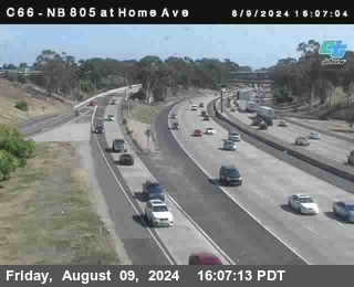 NB 805 at Home Ave (On Ramp)