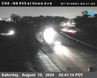 NB 805 at Home Ave (On Ramp)