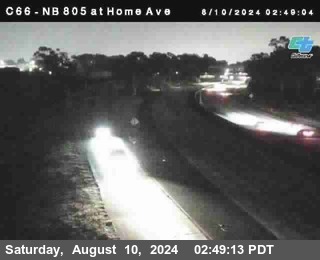 NB 805 at Home Ave (On Ramp)