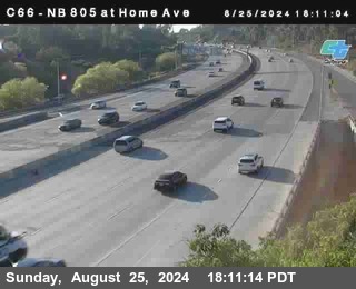 NB 805 at Home Ave (On Ramp)