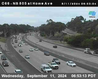 NB 805 at Home Ave (On Ramp)