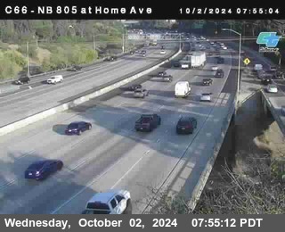 NB 805 at Home Ave (On Ramp)