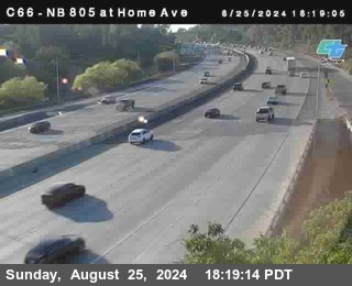 NB 805 at Home Ave (On Ramp)