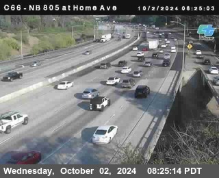 NB 805 at Home Ave (On Ramp)