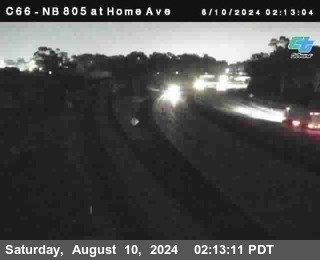 NB 805 at Home Ave (On Ramp)