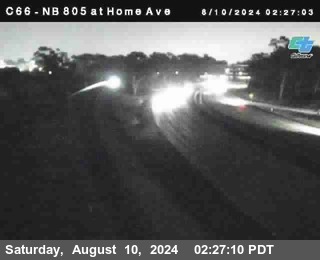 NB 805 at Home Ave (On Ramp)