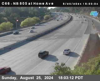 NB 805 at Home Ave (On Ramp)