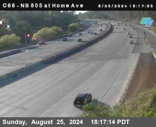 NB 805 at Home Ave (On Ramp)