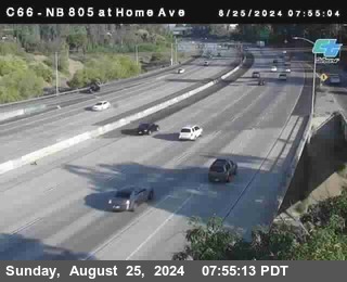 NB 805 at Home Ave (On Ramp)