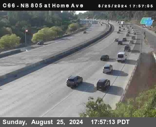 NB 805 at Home Ave (On Ramp)