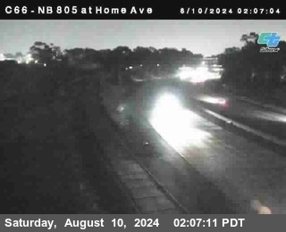 NB 805 at Home Ave (On Ramp)