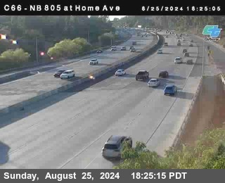 NB 805 at Home Ave (On Ramp)