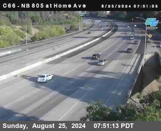 NB 805 at Home Ave (On Ramp)