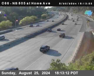 NB 805 at Home Ave (On Ramp)