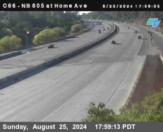 NB 805 at Home Ave (On Ramp)