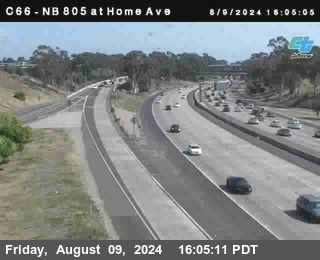 NB 805 at Home Ave (On Ramp)